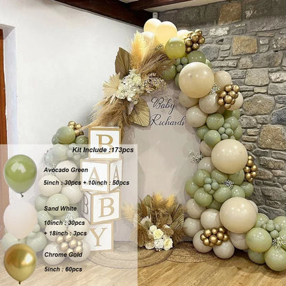 Kaffeebraun Beige Ballon Girlande Bogen Kit Oh Babyparty Dekoration Rustikale Hochzeit Kindergeburtstag Party Taufe Taufe