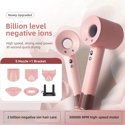 Bladeless high-speed hair dryer, negative ions, high power, silent and quick drying Dryer Portable Suitable for home and travel