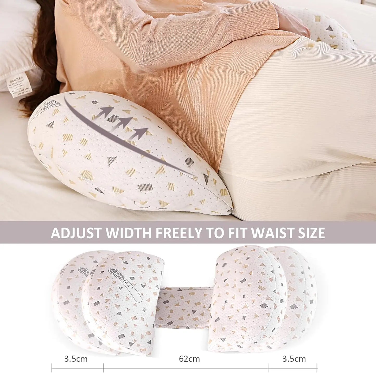 Wedge Pregnancy Pillow for Sleeping 2024 Adjustable Comfort Full Body Pillow Support Pillow for Pregnant Maternity Body Pillow.