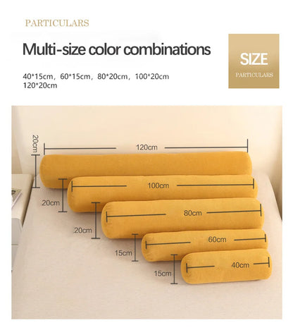 Body Pillow Pregnancy Pillows Chin Lumbar and Leg Support Stomach and Back Sleepers Adjustable Bendable Roll Pillow for Sleeping.