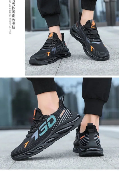 2024Shoes for Men Casual Slip on Fashion Sneakers Breathable Running Shoes Outdoor Walking Training Tennis Shoes.