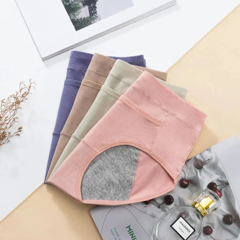 3PCS Cotton Menstrual Panties Leak Proof Breathable Sexys Panties Woman Women Girls Physiological Pants Women's Intimates M-XL