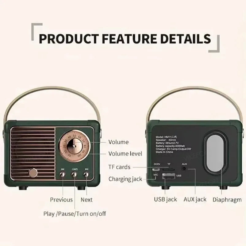 Portable Wireless Bluetooth Speaker Bass Subwoofer Waterproof Outdoor for Car Stereo Loudspeaker Music Box for ios/Android.