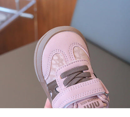 2025 Designers Kid's Sneakers PU Leather Waterproof Infant Baby Toddler Shoes Ergonomics Girl's Sneakers Children's Sport Shoes.