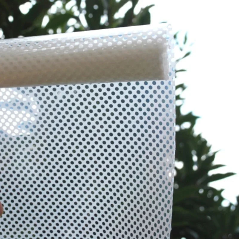Self Adhesive Mesh Shading Film Glass Film Window Decoration Window Sticker Window Paper Shading Insulation Film Wall Stickers.