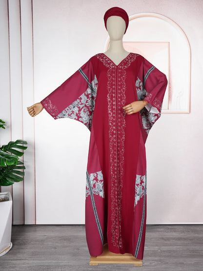 Abayas For Women Dubai Luxury 2025 African Muslim Fashion Dress Caftan Marocain Evening Party Dresses Boubou Robe Djellaba Femme.