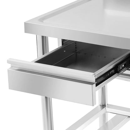 Unabhängiges Einzelwaschbecken für die Küche, Waschbecken aus Edelstahl für Küche, Badezimmer, maximale Tragfähigkeit 150 kg