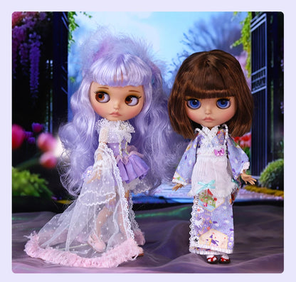 ICY DBS Blyth Doll BJD Joint Body tan Skin Matte Face Set Doll 1/6 30cm Girl Gift Anime SD.