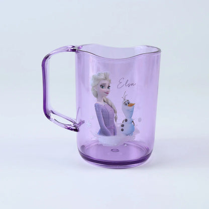 Disney New Frozen Princess Elsa Cartoon Washable Mouthwash Cup for Men and Women Plastic Wash Cup.