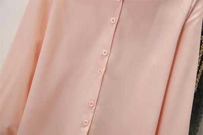 Spring Autumn Casual Chiffon Shirt Women Shirts Fashion Female Long Sleeve Loose Solid Blouse Tops Office Lady Shirts.