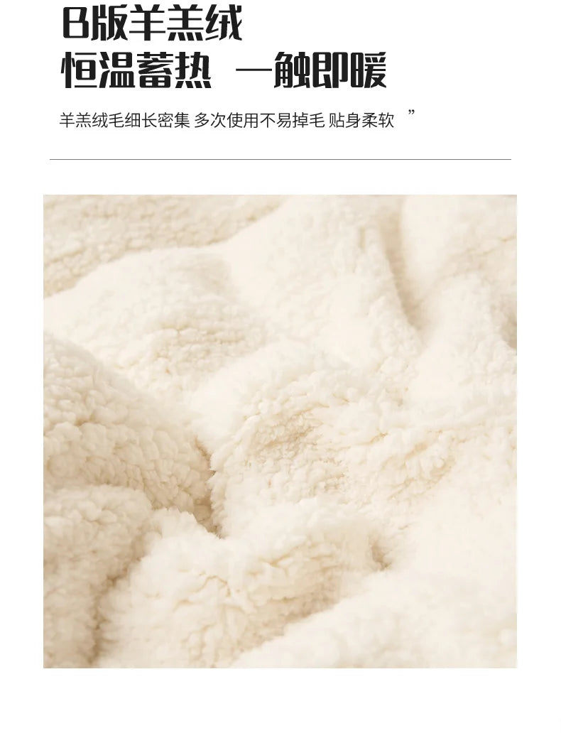 Wool Throw Blanket Keep Warm Winter Bed Blankets Double Sided Queen Duvet Cover Camping Double Bed Cover Bedspread On The Bed.