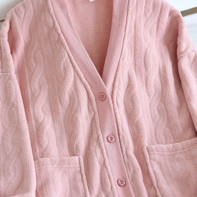 Neue herbst und winter paare pyjamas, lange-ärmeln hosen, flanell verdickung und samt hause service anzüge für männer und frauen.