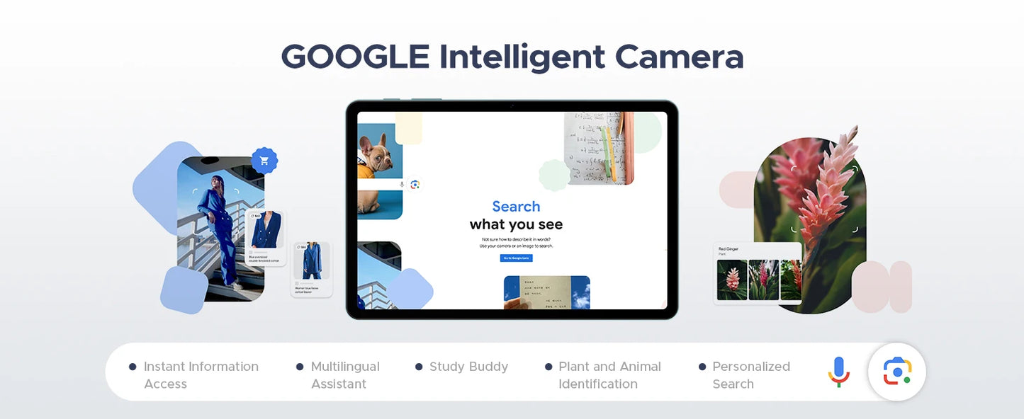 DOOGEE Tab A9 Pro Tablet 10.1" HD Display Android 15 20GB(4+16) 128GB 6580mAh Large Battery Dual Speakers Pad PC 2 In 1 Tablet