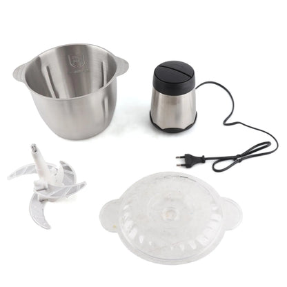 Electric Meat Grinder 3L Large Household Capacity Stainless Steel 2 Gears 300W High Power Kitchen Cooker Blender.