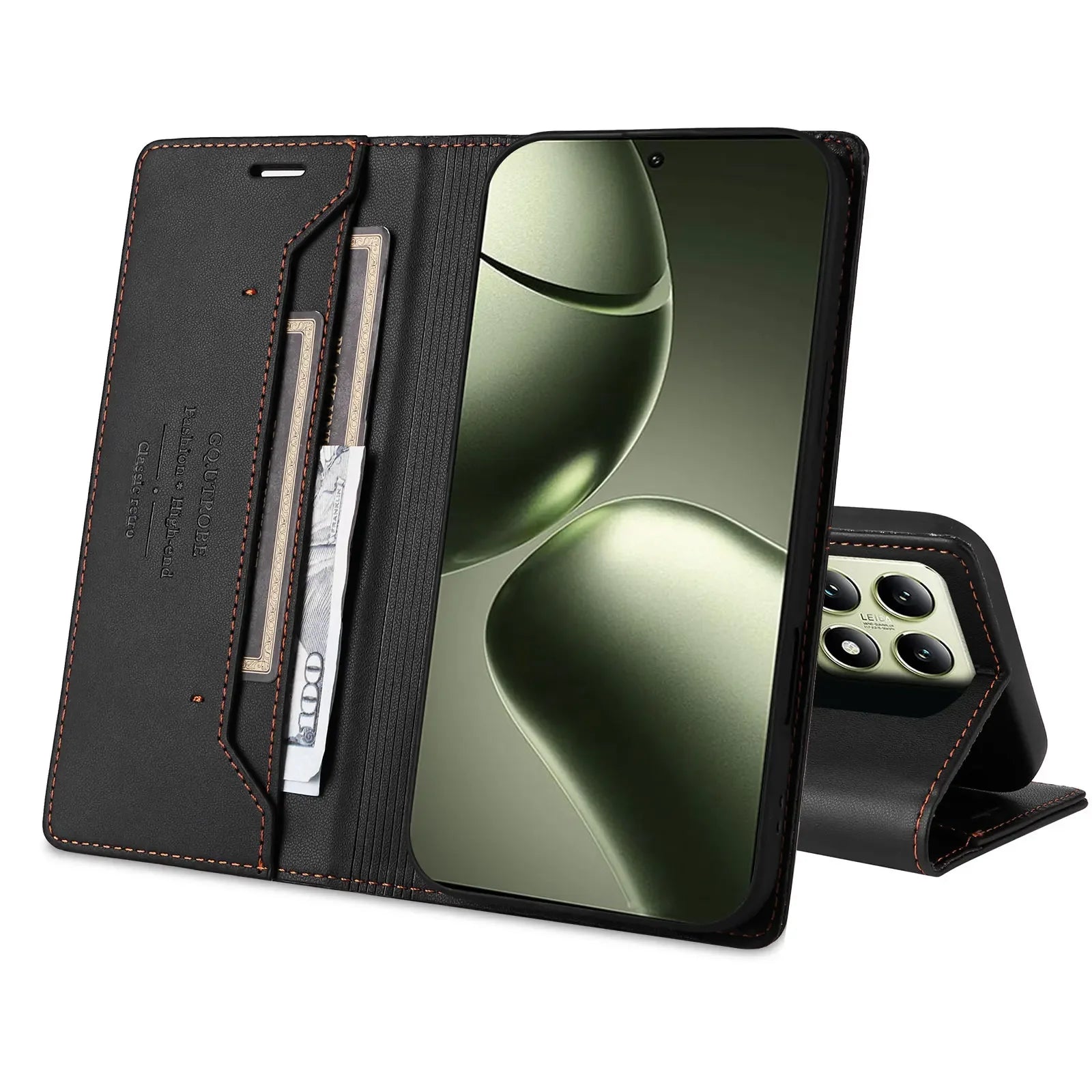 Leather Phone Case for Xiaomi Mi 14T 13T 12T 11T Pro Magnetic Flip Wallet for Mi Poco X7 X6 X5 F6 M6 Pro X3 F3 Card Wallet Cover.