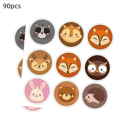 Woodland Tier Dschungel Wald DIY Party Dekoration Teller Tasse Tischdecke Geburtstag Party Baby Dusche Kinder Geburtstag Party Supplies