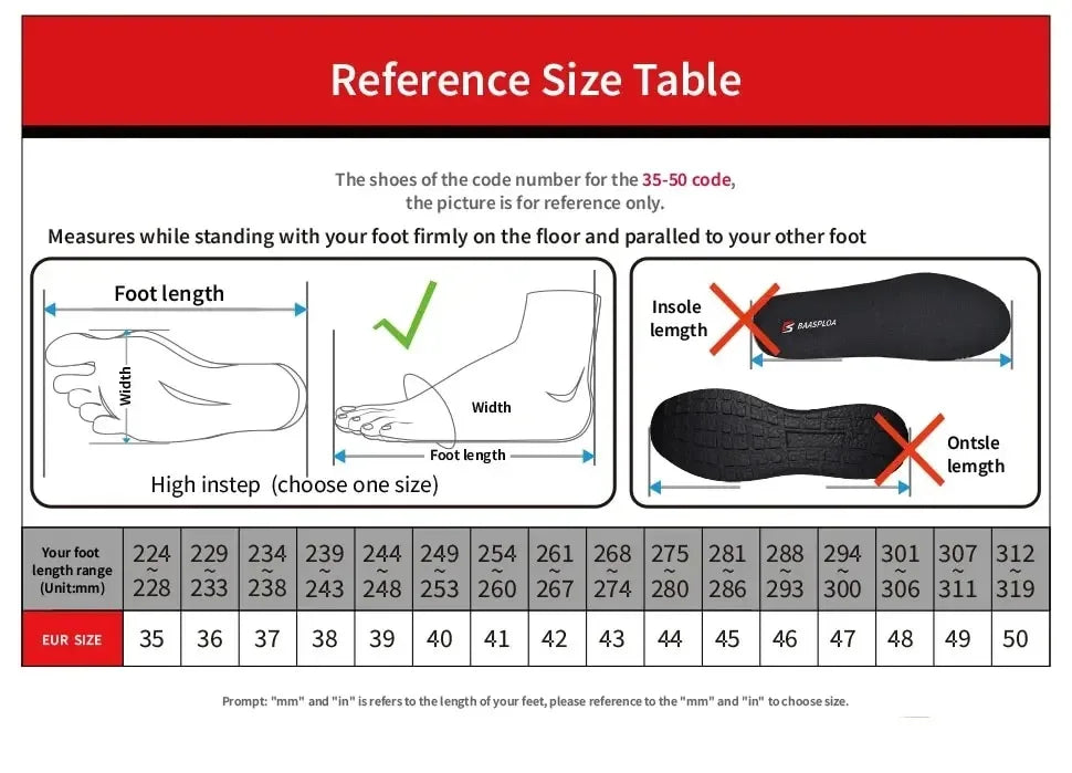 Baasploa New Running Shoes Men's Casual Lightweight Designer Mesh Sneakers Male Outdoor Breathable Lace-Up Sports Walking Shoes.