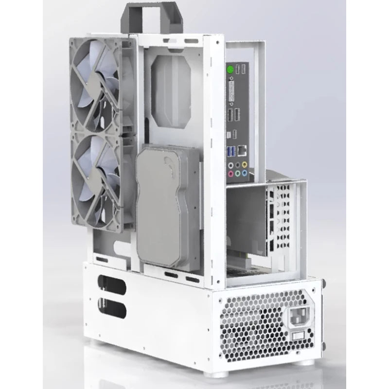 Open Type Computer Case Frame  Vertical Chassis Shelf ATX MOD DIY Desktop Gaming Gamer PC Cabinet Tower Gaming Support ATX/ MATX.