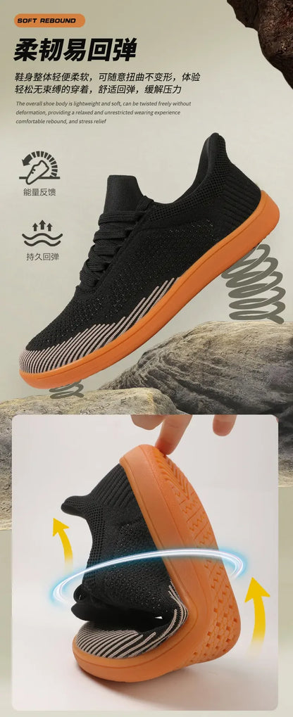 Sommer Breite Schuhe Männer Barfuß Breite Kappe Weichen Sohlen Outdoor Jogging Lace Up Casual Sneaker Atmungsaktive Laufschuhe Tenis Jeans.