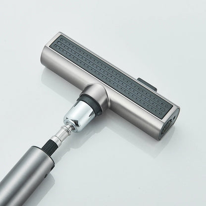 Waterfall Temperature Digital Display Basin Faucet Lift Up Down Stream Sprayer Hot Cold Water Sink Mixer Wash Tap For Bathroom