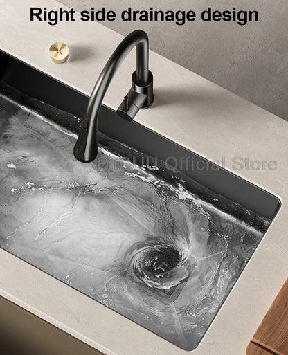 304 Stainless Steel Kitchen Sink Single Bowl Thickened Material Undermount Basin Vegatable Workstation With Drain Accessories