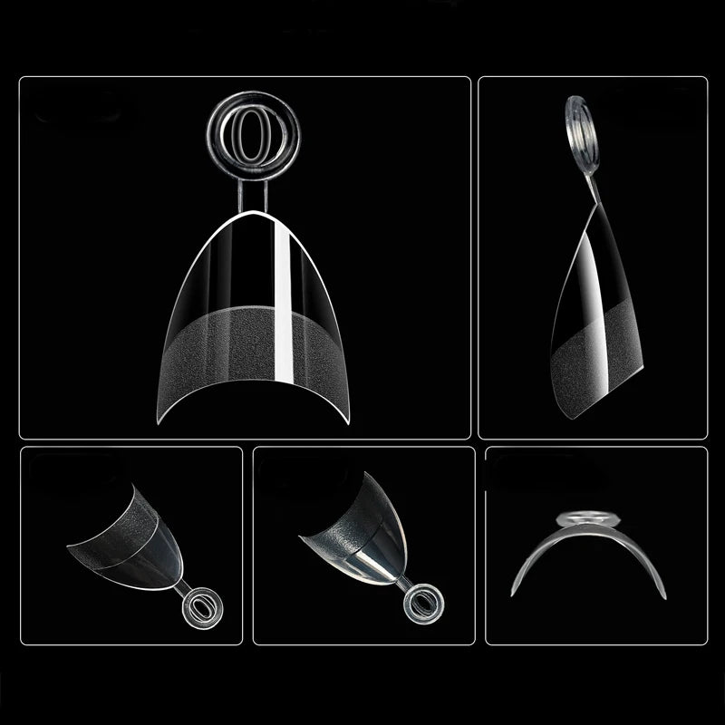 120-600Pcs False Nail Tips Soft Gel Fingertip Semi-matte Square French Coffin Full Half Cover Artificial Fake Nails Extension.