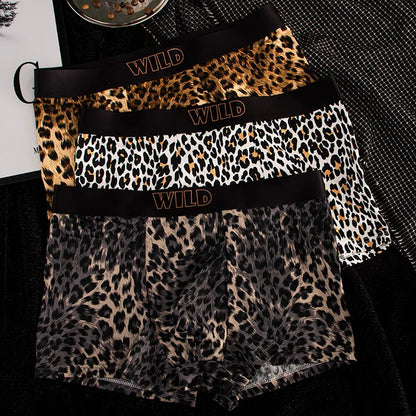 EXILIENS Neue Leopard 1 stücke/3 stücke Boxer Männer Unterwäsche Heiße Unterhose Herren Boxer Masculinas BoxerShorts Mann Höschen größe L-3XL KX735