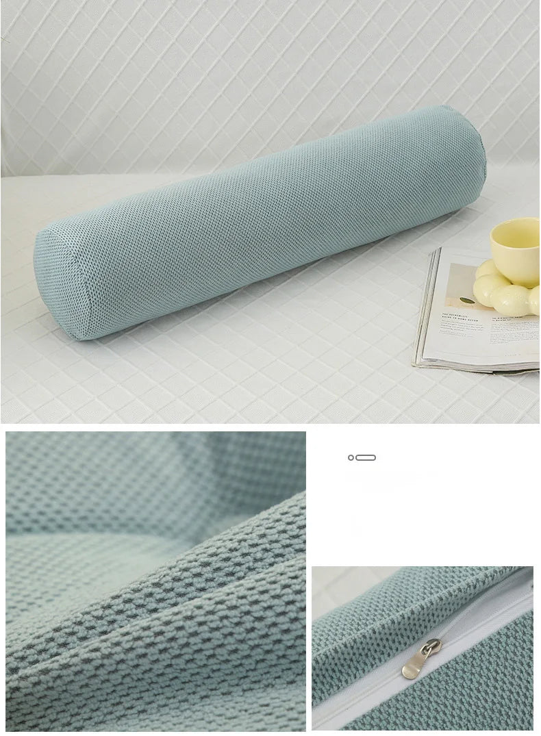 Body Pillow Pregnancy Pillows Chin Lumbar and Leg Support Stomach and Back Sleepers Adjustable Bendable Roll Pillow for Sleeping.