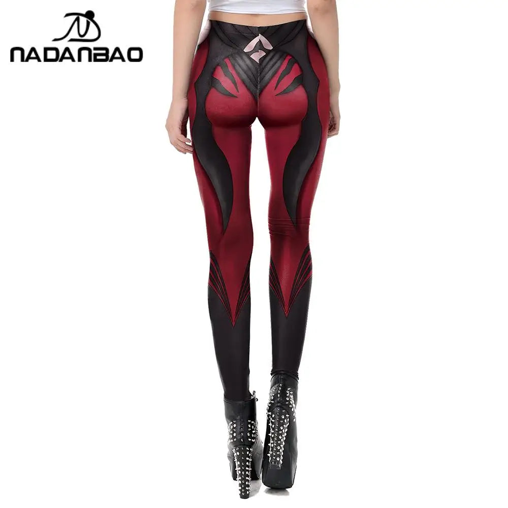 NADANBAO Women Leggings Gothic Style Anime Printed High Quality Leggings Fashion Elastic Pants Sporting Fitness Yoga Pants.