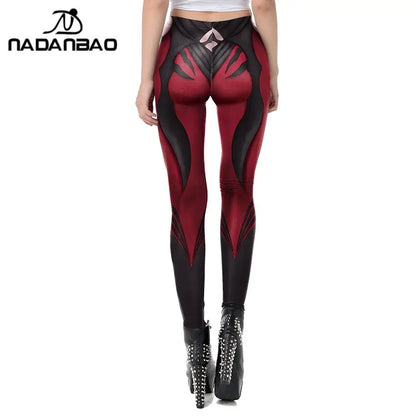 NADANBAO Women Leggings Gothic Style Anime Printed High Quality Leggings Fashion Elastic Pants Sporting Fitness Yoga Pants.