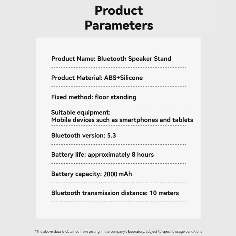 New Cell Phone Holder Stand With LDE Light Bluetooth Speaker Adjustable Tablet Bracket Support Portable Wireless Loudspeaker.