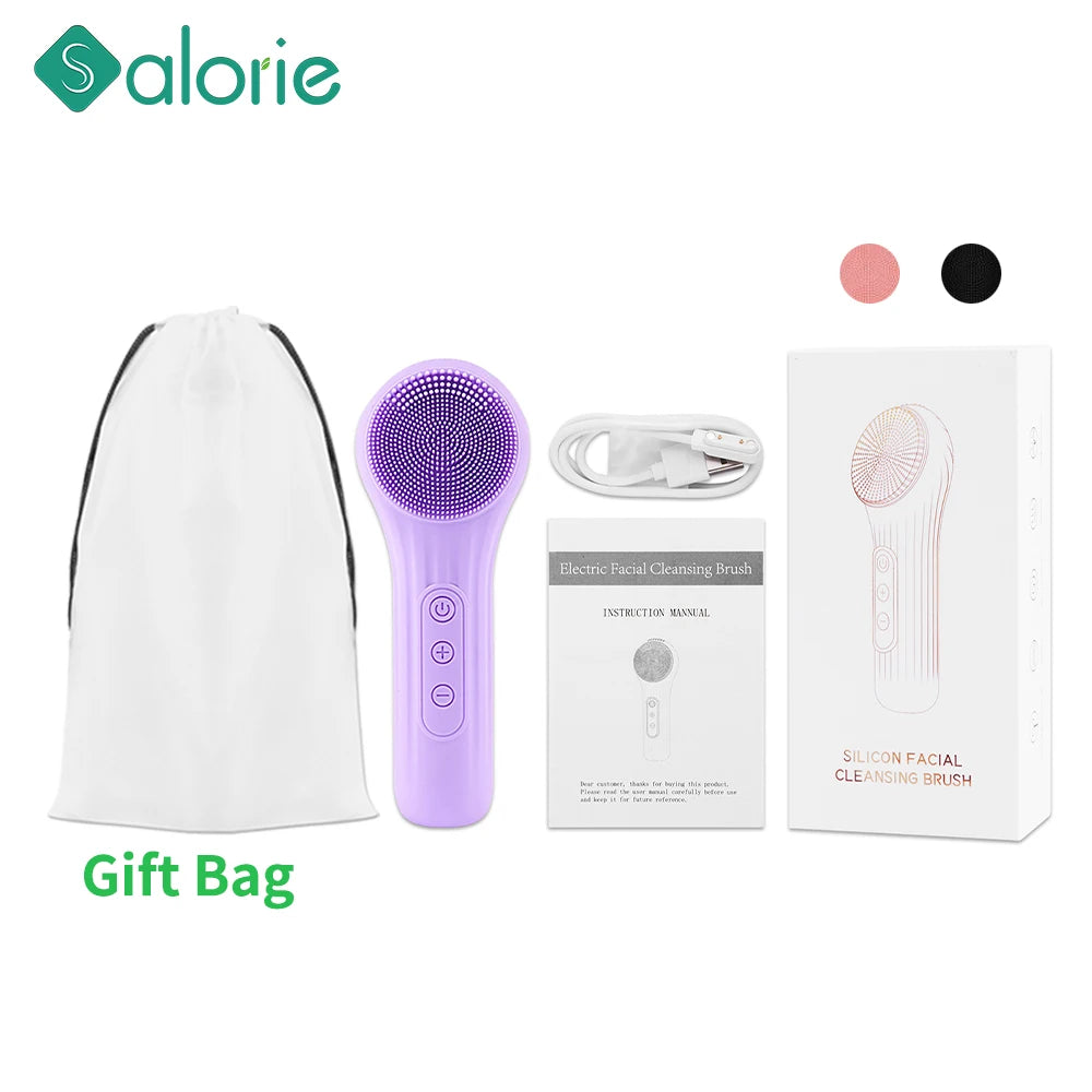 Sonic Electric Face Cleansing Device Facial Cleanser Facial Cleansing Machine Skin Scrubber Skin Massager Skin Care Tools Beauty.