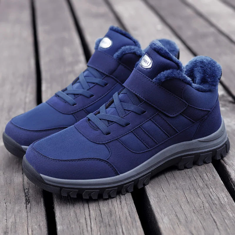 Ladies Snow Boots Warm Winter New Plush Thick Sole Casual Non-slip Comfort Shock-absorbing Unisex Outdoor Flat Walking Shoes.