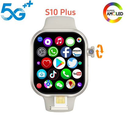 VP29 Smartwatch 5G Android 256GB Storage 4G/5G LTE Sim Card GPS WIFI 2.29 inch 490*580 Amoled Smart Watch With 8MP Rotary Camera.