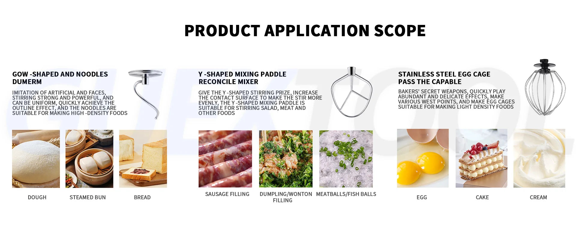 10L Stand Mixer Electric Kitchen Mixer Food Processor Dough Kneading Machine Kneader Kitchen Appliances Stir Fried chef's Machin.