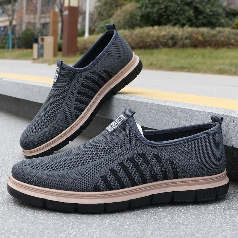 Men's Casual Sneakers Spring Summer Breathable Mesh Lightweight Soft Sole Antimicrobial Free Shipping Shoes.