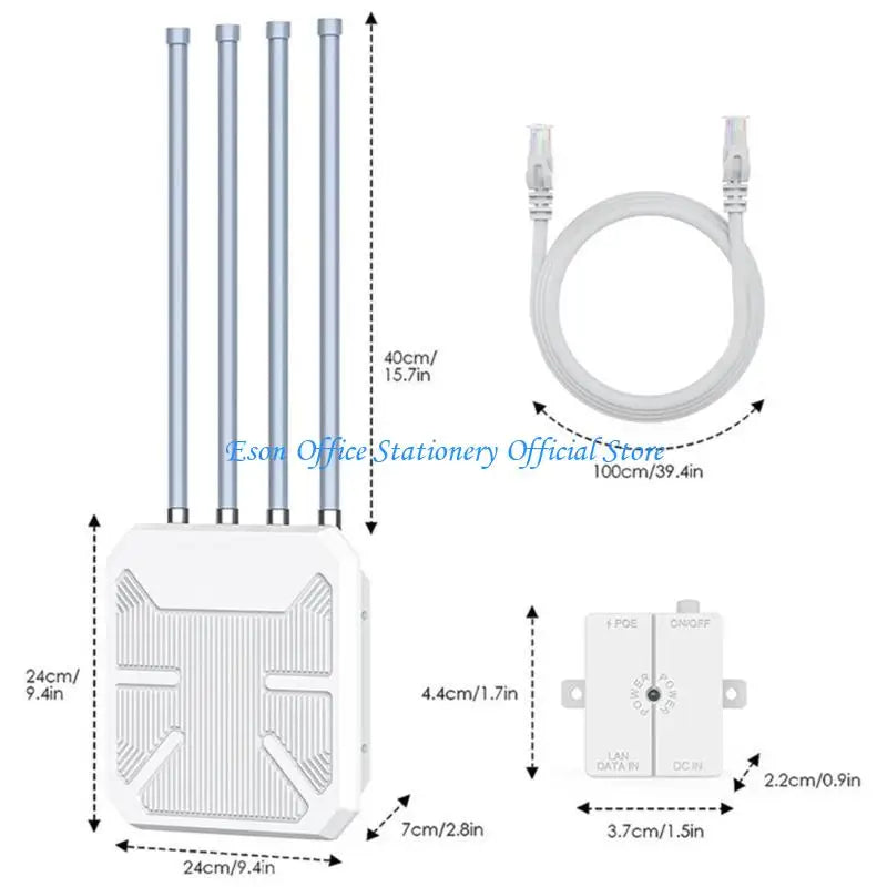 G8DC Outdoor Wifi6 Accessing Point AX1800 WIFI6 Router with Long Distanced and Easy Installation Waterproof 1800M Fast.