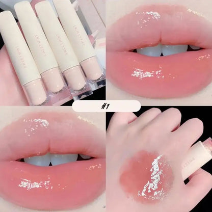 Mirror Dyeing Lip Gloss Moisturizer Liquid Lipstick Waterproof Long Lasting Red Lip Tint Korean Makeup Cosmetic.