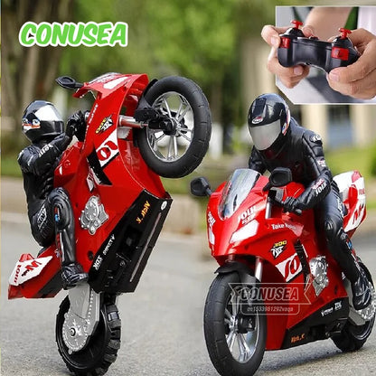 RC Stunt Motorcycle Car 1/6 High Speed Motorbike Model 2.4G Radio Control Car Remote Controlled Toy Drift Cars Toys For Boys Kid.