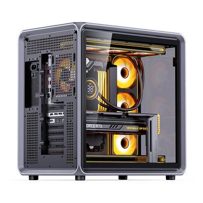 JONSBO BO400 ATX Desktop Case Aluminum Side View Sea View Room Chassis Supports 360 Water-cooled 10 Fan Positions.
