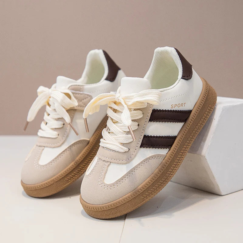 Children Tennis Shoes 2025 New Simple Kids Sneakers for Girls Patchwork Non-slip Boys Causal School Running Sneakers Non-slip.