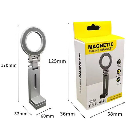 Universal Magnetic Phone Holder Travel Essentials Multi-axis Rotation Hands-Free Airplane Phone Mount Desktop Clip for Phone.