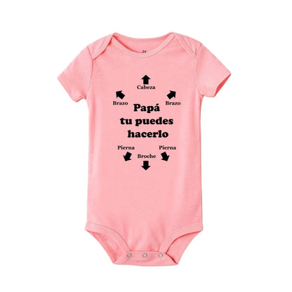 Papa Tu Es Le Meilleur Baby Body Niedlicher Sommer Baby Strampler Body Jungen Mädchen Kleidung Outfits Babykleidung Vatertagsgeschenk.