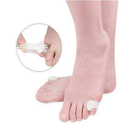 2pcs=1pair Separator Finger Feet Care Protector Silicone Toe Orthopedic Products Bunion Corrector Hallux Valgus For Pedicure.