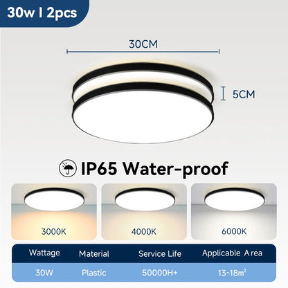 Wasserdichte Badezimmer Lampe Decke Led-deckenleuchten 18W 30W 40W Runde Led-deckenleuchte Für Küche Wohnzimmer wc Zimmer 220V.