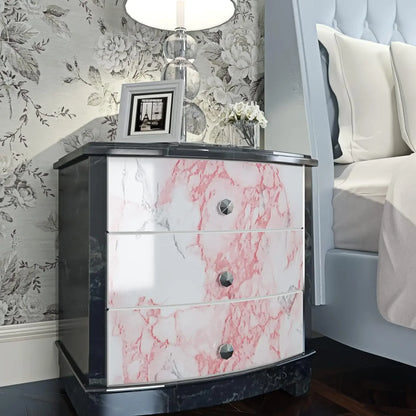 Rosa und grüne ölbeständige Aufkleber für die Küche, Marmormuster, Möbelrenovierung, Hintergrund, selbstklebende Tapete