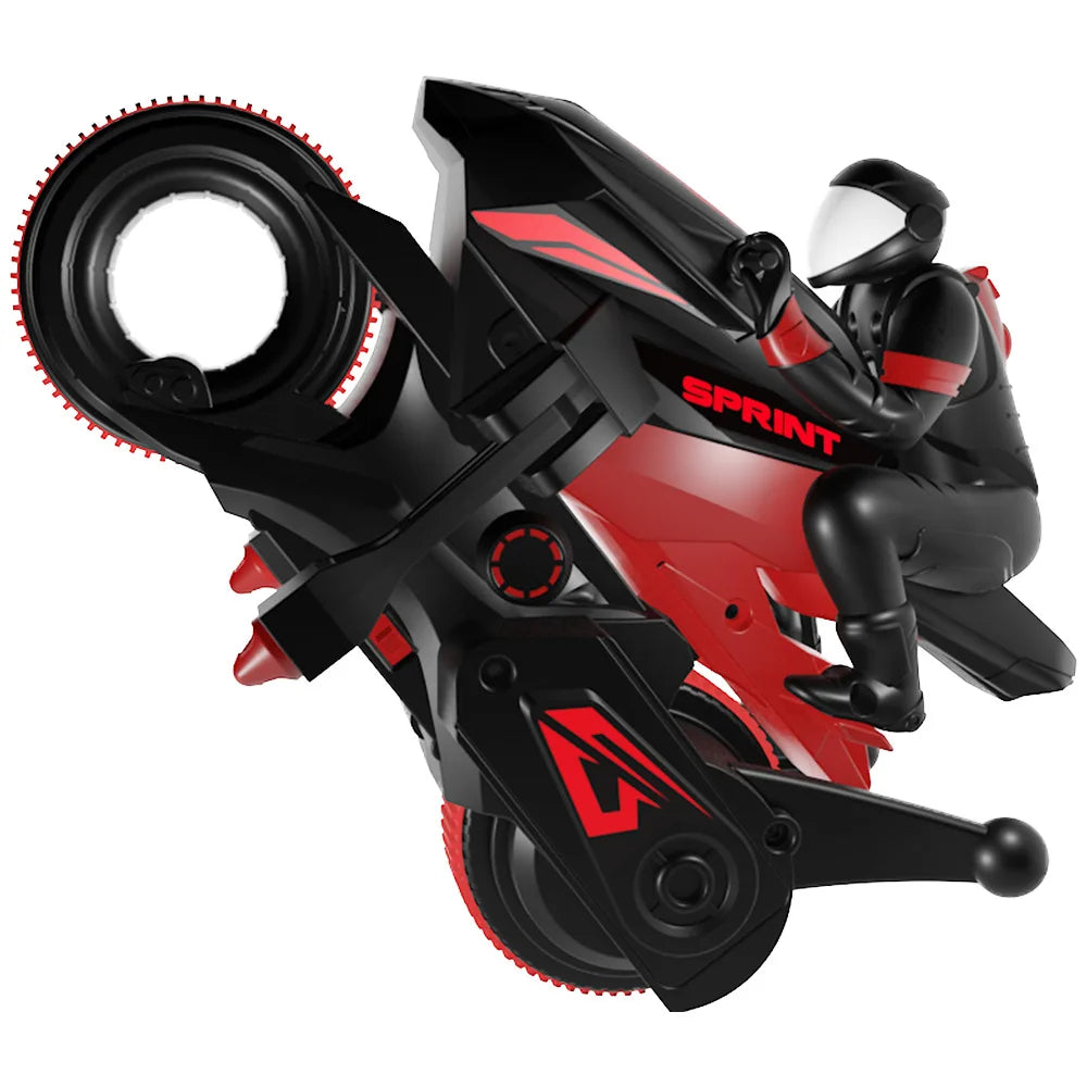New Stunt Motorcycle 360 ° Rotation Remote Control Car High-Speed Drift Rc Racing Boy Toy Car Model Christmas Halloween Gift.