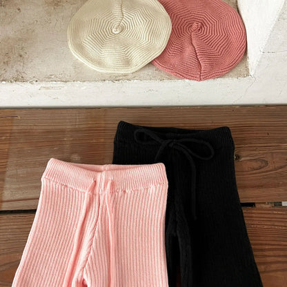 Ins Mädchen Baby reine Baumwolle Lotusblatt Kragen Top Bauch Hosen Pullover Set für Kinder Herbst und Winter Wärme Set