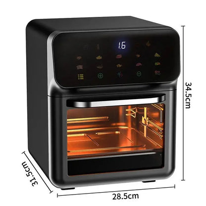 1350W 10L Large Capacity Electric Air Fryers Oilfree Automatic Household when living with Convection Oven Deep Fryer without Oil.