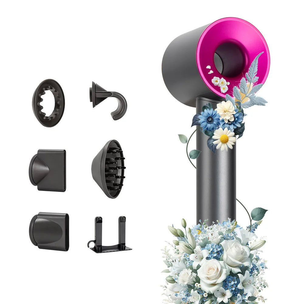 5 in 1 Electric Ionic Hair Dryer High Speed Bladeless HairDryer Negative Ion Professional 1.8M Super Leafless Hair Dryer.